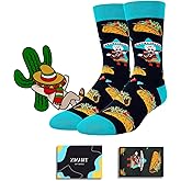 Zmart Funny Food Socks - Men Food Gifts, Bacon Taco Pizza Sushi Socks, Teen Valentine Gifts