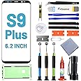 Tpyag Screen Replacement for Samsung Galaxy S9 Plus,Replacement Screen for Galaxy S9 Plus Series 6.2 inch,Screen Repair Kit with Waterproof Adhesive(NO OLED & Touch Digitizer)