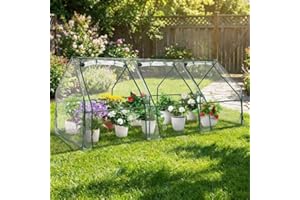 Portable Mini Greenhouse,96"x36"x36"Outdoors Greenhouses w/ Roll-Up Zipper Door for Gardening Plant,Waterproof & UV Protected