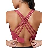 High Impact Sports Bra for Women High Support Molded Cups Strappy Women’s Sports Bra for Workout,Training and Running