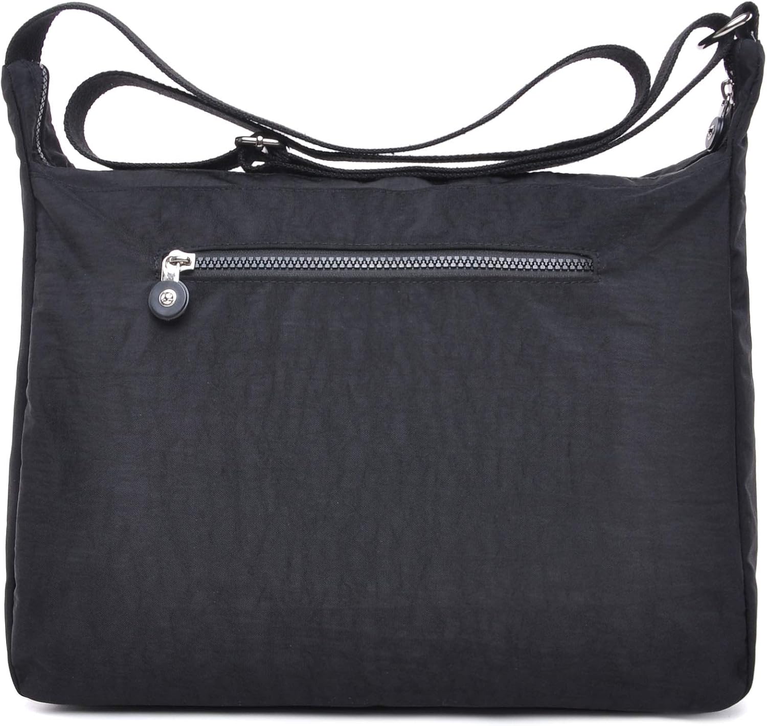 Efanliu Cross Body bag Ladies Handbags Large Women Shoulder Messenger Bag Nylon with Multi Pocket for Travel (Black) - Image 5