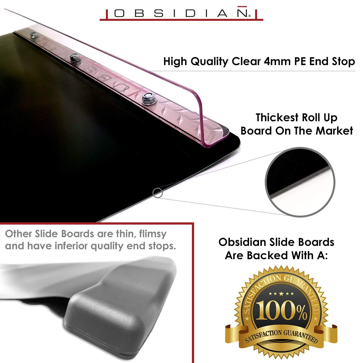 Fitness Board For Weight Loss And Hiit 6 And 5 Foot Slide Board For High Intensity And Low Impact Exercise Obsidian Exercise Slide Board Home Gyms Sports Outdoors Apeur Eu