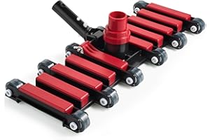 Sepetrel Commercial Grade Pool Vacuum Head with Wheels,19" Extra-Wide & Weighted Flexible Heavy-Duty Vac Cleaner for Effortless, Deep Cleaning