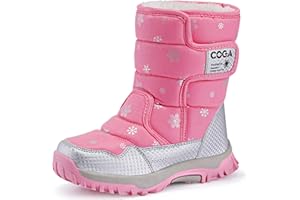 JACKSHIBO Girls Snow Boots Boys Kids Winter Boots Warm Waterproof Outdoor Boots(Toddler/Little Kid/Big Kid)