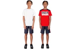 Hind 4-Piece Boys Basketball Shorts and Performance Athletic Shirt Set