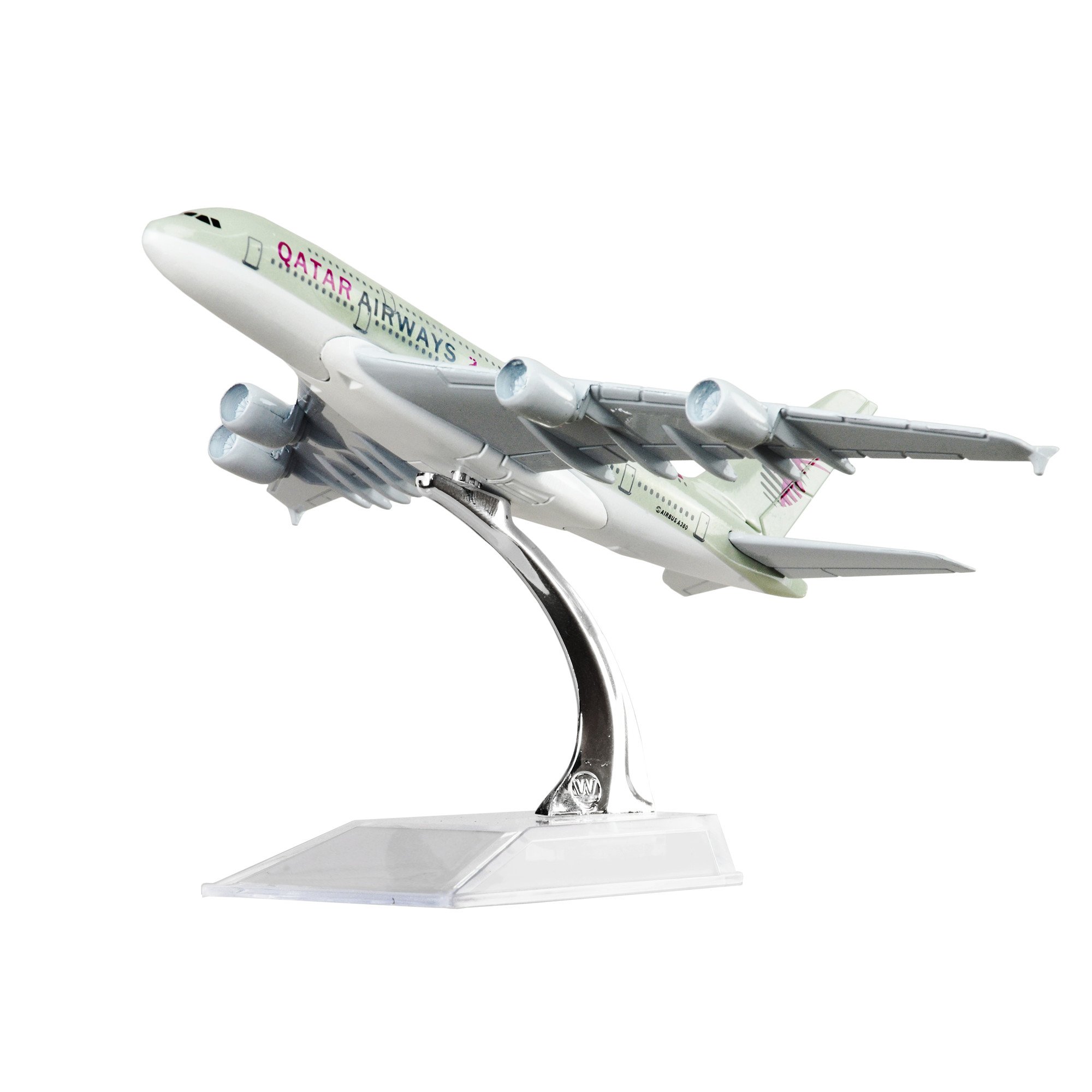 LEX ES Diecast Plane Model 1:400 scale Qatar Airbus A380 Airplane Model for Decoration or Ages 14+ Gift