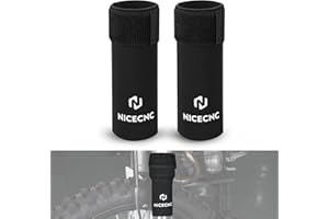 NICECNC Front Fork Sock 6" Fork Seal Protectors Compatible with V-Twin, Sport, Cruiser, Adventure, Touring, Custom or Dual Sp