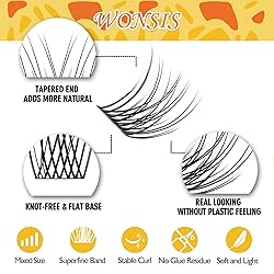 WONSIS Lash Clusters, DIY Eyelash Extension, 120