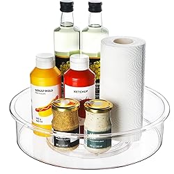 vacane Clear Lazy Susan Organizer 10” Plastic