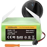 FirstPower 3.2Ah Replacement for Eufy 11s Battery, 11S MAX, 15C, 15C MAX | 30, 30C MAX, 12, G10 Hybrid, Ecovacs Deebot N79S, N79, DN622, (Only Fit 3-Prong Plug)