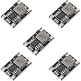 5V Buck Converter Module 5 Packs DC 5-30V to 5V Step-Down Regulator Board 1.8A Output for Arduino, ESP32, 12V/24V Systems, DI