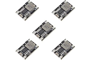 EUOGEUDEL 5V Buck Converter Module 5 Packs DC 5-30V to 5V Step-Down Regulator Board 1.8A Output for Arduino, ESP32, 12V/24V Systems, DIY Electronics