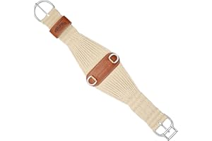 Weaver Leather Natural Blend 27 Strand Roper Smart Cinch with New and Improved Roll Snug Cinch Buckle, 30-Inch, Natural