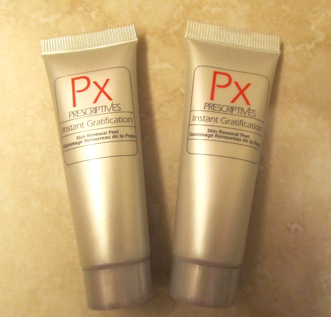 Set of 2 Prescriptives Instant Gratification Skin Renewal Peel, Sample Sizes.5 Oz Each, Mini Size