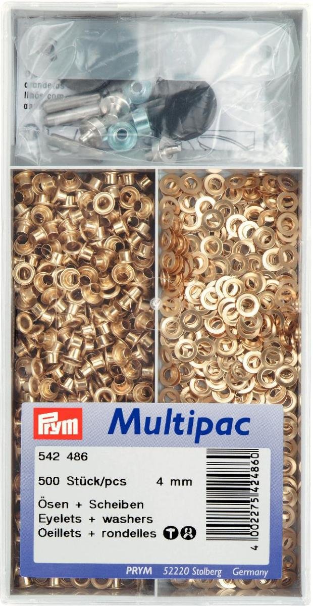 Prym - Prym Gold (4mm) Eyelets and Washers - 1 Unit — image 1