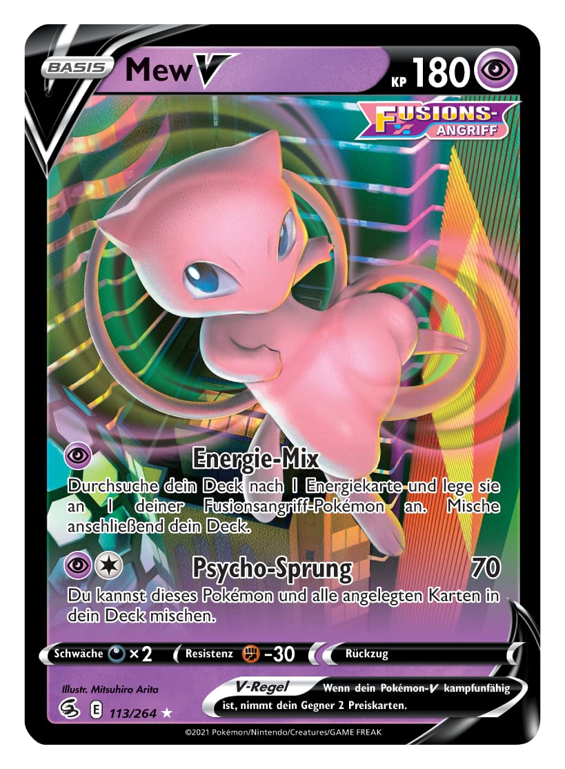 Pokémon-Sammelkartenspiel: Liga-Kampfdeck Mew-VMAX (1 spielbereites 60 Karten-Deck, 4 holografische V-Karten & 2 holografische VMAX-Karten) 3