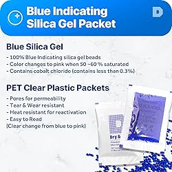 Dry & Dry 5 Gram [52 Packets] Blue Indicating
