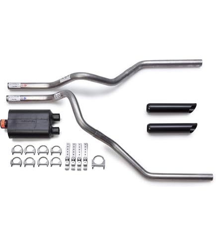 Exhaust System For 1999-2014 Chevy Silverado 5.3L — Mandrel Bent Pipes With Flowmaster Super 44 Muffler 9 thumbnail image