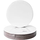 ONE MORE [25pcs] 10" White Cakeboard Round,Disposable Cake Circle Base Boards Cake Cardboard Pizza Plate platter 10 inch,Pack of 25