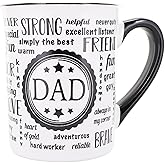 Cottage Creek Mugs - 16oz. Large Ceramic Dad Coffee Cup - Ideal Stoneware Mug for Kitchen, Office & Home Decor - Mens Gifts for Men, Grandpa, Papa, Grandparents