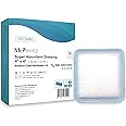 MedVance Super Absorbent Dressing, Non-Adhesive Pads for Wound Care, for Pressure Ulcers & 1st/2nd Degree Burns, Superior Moisture Absorption, Box of 10 dressings (6"x6" Bandage, 5"x5" Pad)