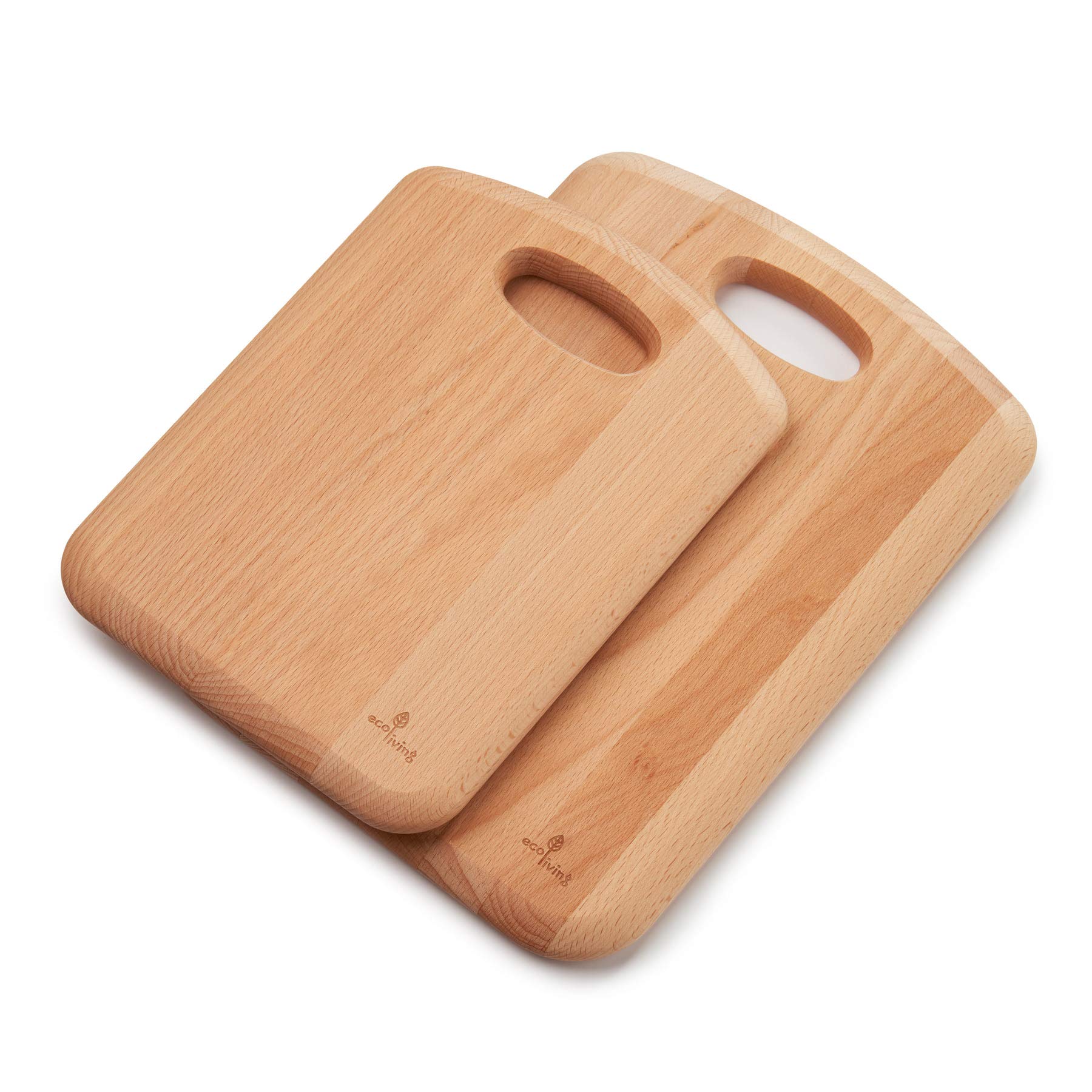 Eco Living Premium Quality Eco Chopping Board, Made from Sustainable Beech Wood, Eco Friendly, Suitable for Vegan's, Plastic Free, Made in Europe. (Small - 28cm)