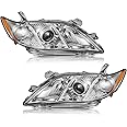 WEELMOTO Headlights Assembly for 2007-2009 Toyota Camry, Anti-Fogging Headlights Assemblies for 2007 2008 2009 Toyota Camry US Version Pair