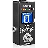 Donner Tuner Pedal, Dt-1 Chromatic Guitar Tuner Pedal with Pitch Indicator for Electric Guitar and Bass True Bypass