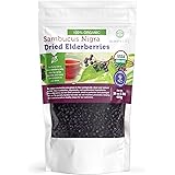 USDA Organic Dried Elderberries - 1lb Bulk - All Natural, Chemical-Free, Non-gmo, Whole Black Elderberry Immune System Suppor