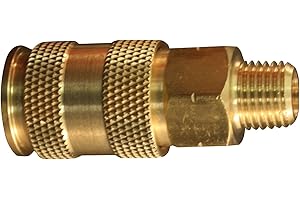 Milton Industries S-765 HI-Flo V-Style -FeetA,M,V-Feet 1/4-Inch MNPT Brass Body, Single