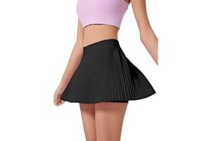 Kutook Pleated Tennis Skirts for Women with Pocket Shorts High Waisted Skorts for Athletic Sports Golf Running Pickleball