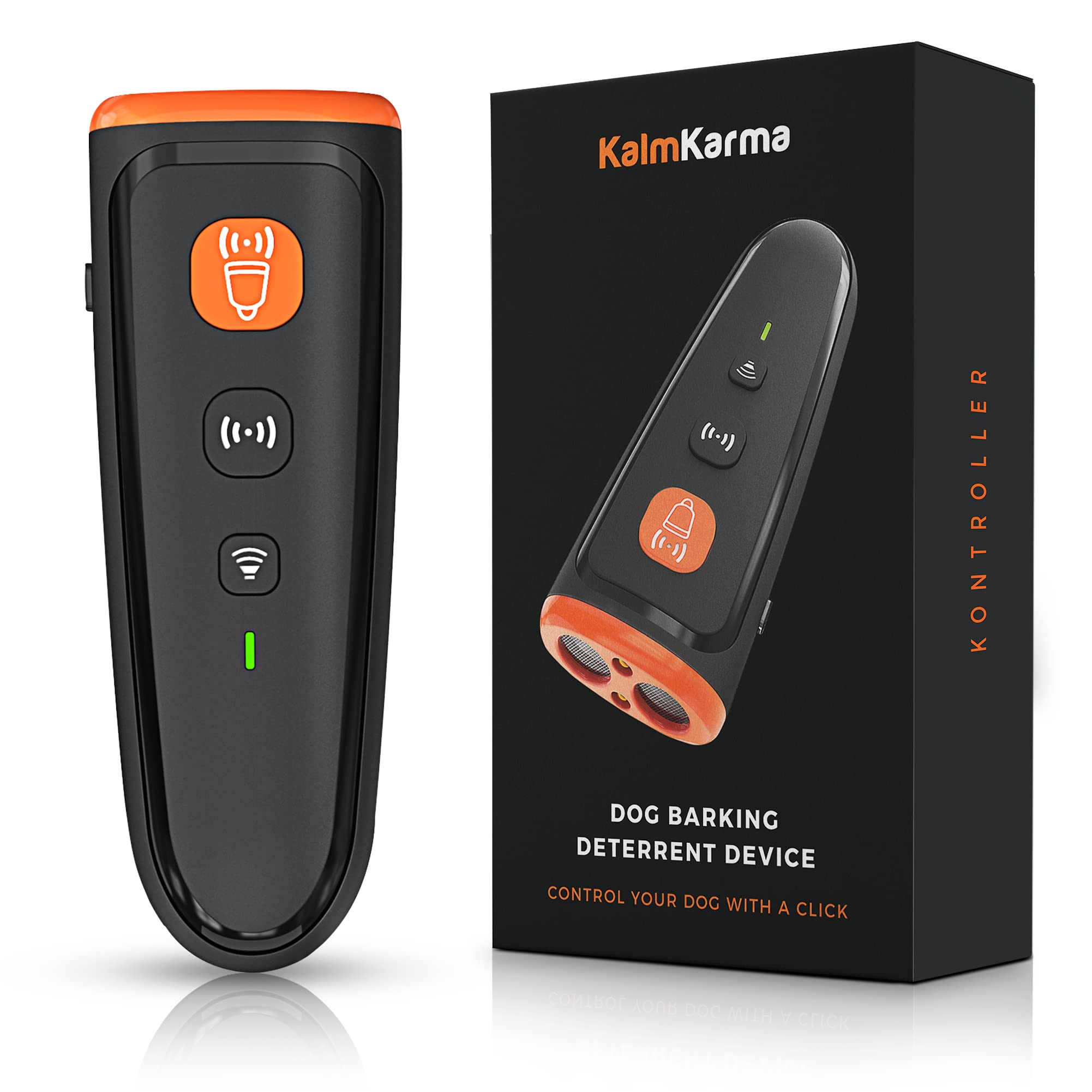 Ruben Oscar Dog Barking Deterrent Device by Kalm Karma | Control Your Dog With A Click | Stress Free Bark Control | Improves Dog Behaviour Within 14 Days | Safe & Humane