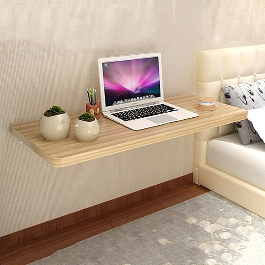 Klapptisch Zur Wandmontage Zusammenklappbar Platzsparend Zusammenklappbar Wandelbar Helles Walnussholz 50 30cm Amazon De Kuche Haushalt