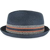 Belfry Men Women Summer Straw Dax BlkNavy LRG