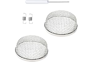 2 PCS Flying Insect Screen RV Furnace Vent Cover, Prevents RV Vent Damage,Use for Furnace Vents on Travel Trailers, Motorhome