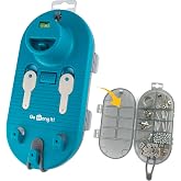 Original Go Hang It!&reg; Pro All-in-One Picture Hanging Kit, Level &amp; Hardware | Zero Measuring Required, 85-Piece Hardware Kit, Works with Sawtooth Wire &amp; D-Ring Hangers, Removable Level, Non-Slip Feet