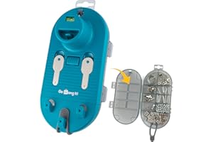 Go Hang It! Pro, All-in-One Picture Hanging Kit - Picture Leveling and Hanging Tool - Hang Sawtooth/Wire Hangers - Wall Hanging Kit and Level Tool - Hardware Case with 85-Piece Hanging Essentials