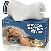 Neck Stretcher, The Original Cervical Traction Device with Removable Washable Sleeve, Firm or Gentle for Tension Headaches, N