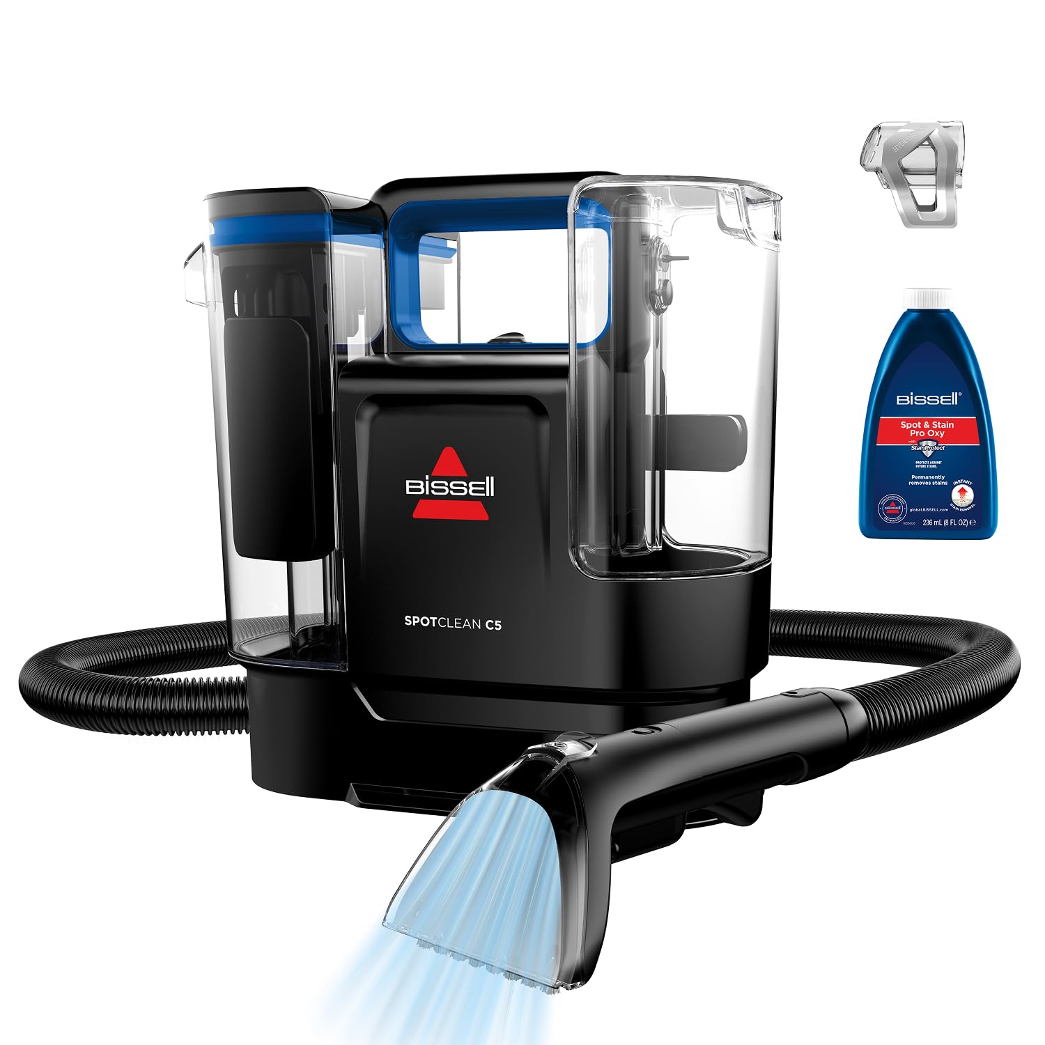 BISSELL SpotClean C5, Polsterreiniger Gerät, Teppichreiniger mit Triple Action System, Leichtgewicht Waschsauger, Nasssauger für Teppiche, Polster, Auto & Mehr, Leistungsstarker 400W Motor, 3861N