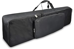 Ruibo 88 Key Keyboard Gig Bag Case for Electric Piano with 10MM Cotton Padded, Waterproof 600D Oxford Gig Bag 54"x13"x6.7" / Black