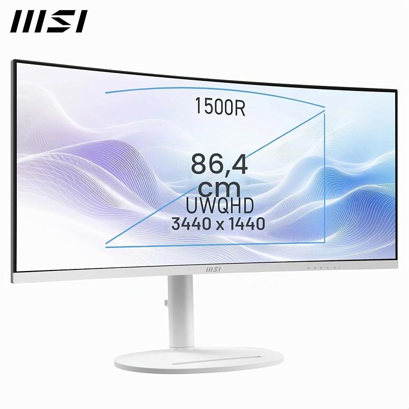 Modern MD342CQPW Monitor 34" UWQHD 1500R, Pannello VA (3440 x 1440)