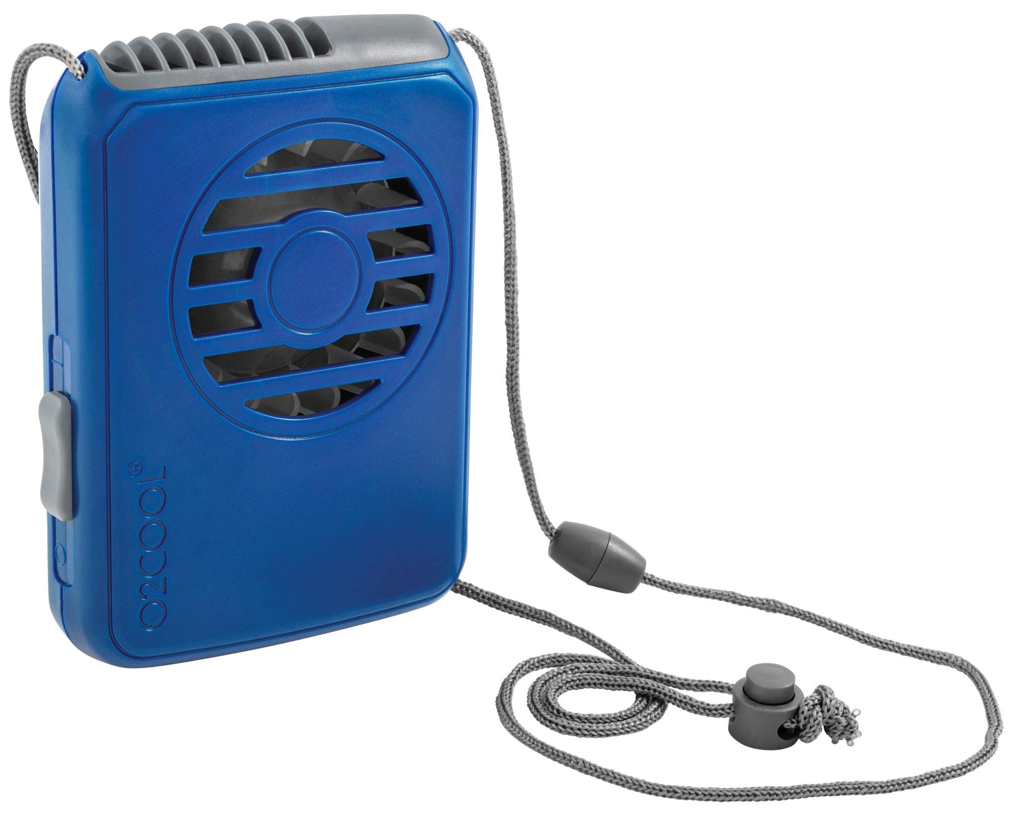 Photo 1 of O2COOL Battery Powered Deluxe Necklace Fan For Personal Cooling With Adjustable Lanyard (Blue)