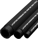 AP Automotive 3mm Wall Reinforced Oil Fuel Hose 10m Cotton Overbraid view 3