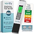 Varify Digital TDS Meter – Accurate Water Tester for TDS, EC & Temp – Fast Results for Drinking Water, Aquariums, RO Systems,