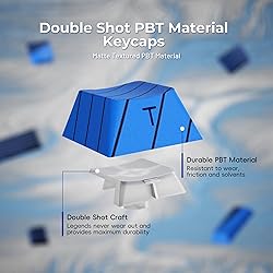 GMKWTL XVX Topograph Shine Through Keycaps, Double