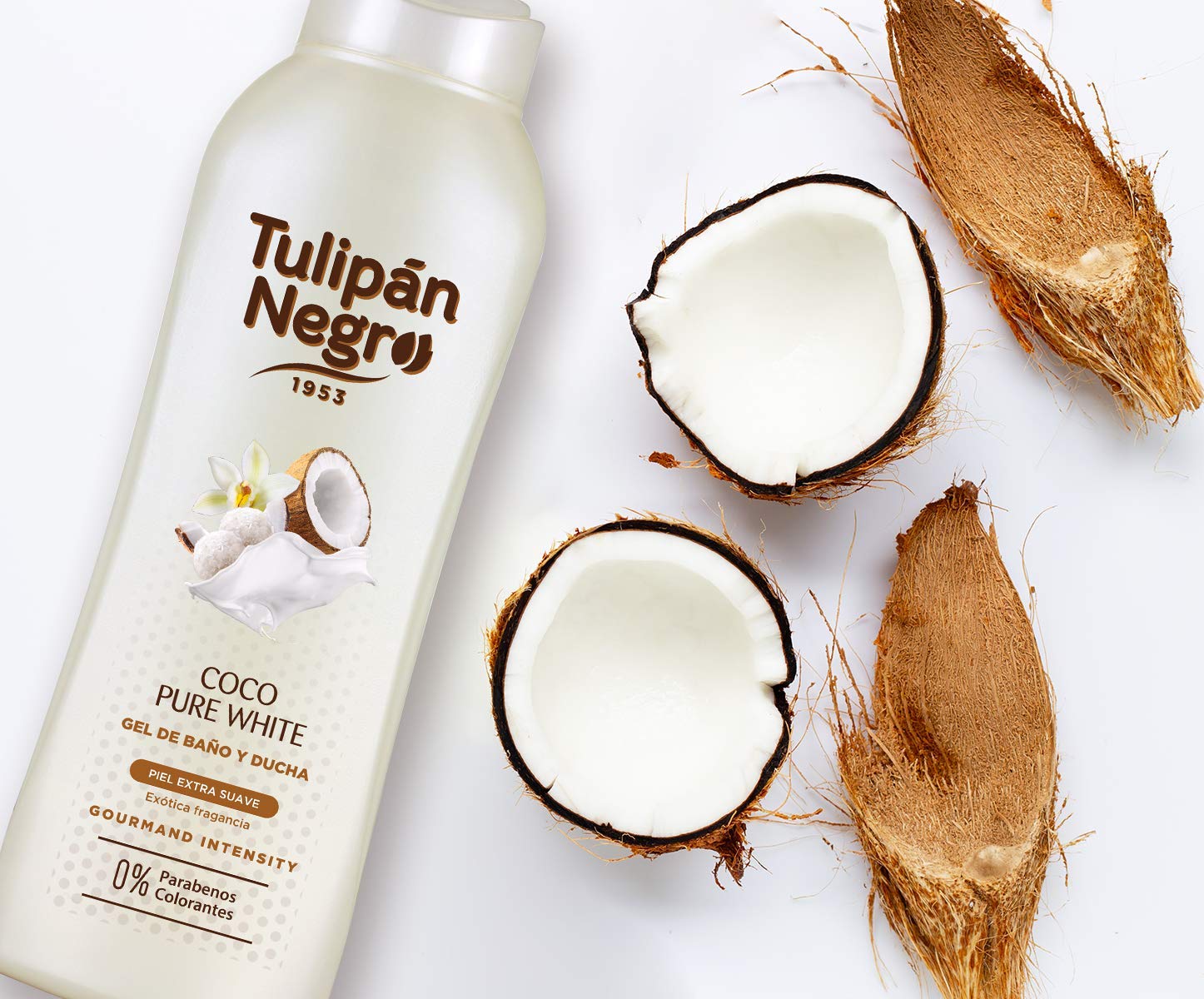 Gel de ducha Tulipán Negro Coco Pure White por 1,28€ (marcando aplicar cupón)