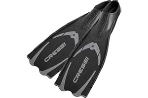 Cressi Adult Snorkeling Full Foot Pocket Fins Made with Advanced Technology - Pluma: Made in Italy