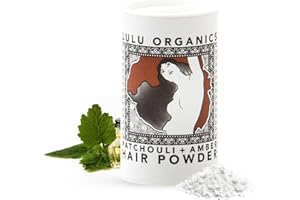 Lulu Organics - Hair Powder, All-Natural Dry Shampoo, Talc-Free Shampoo for Oily Hair, Patchouli and Amber, 1 oz