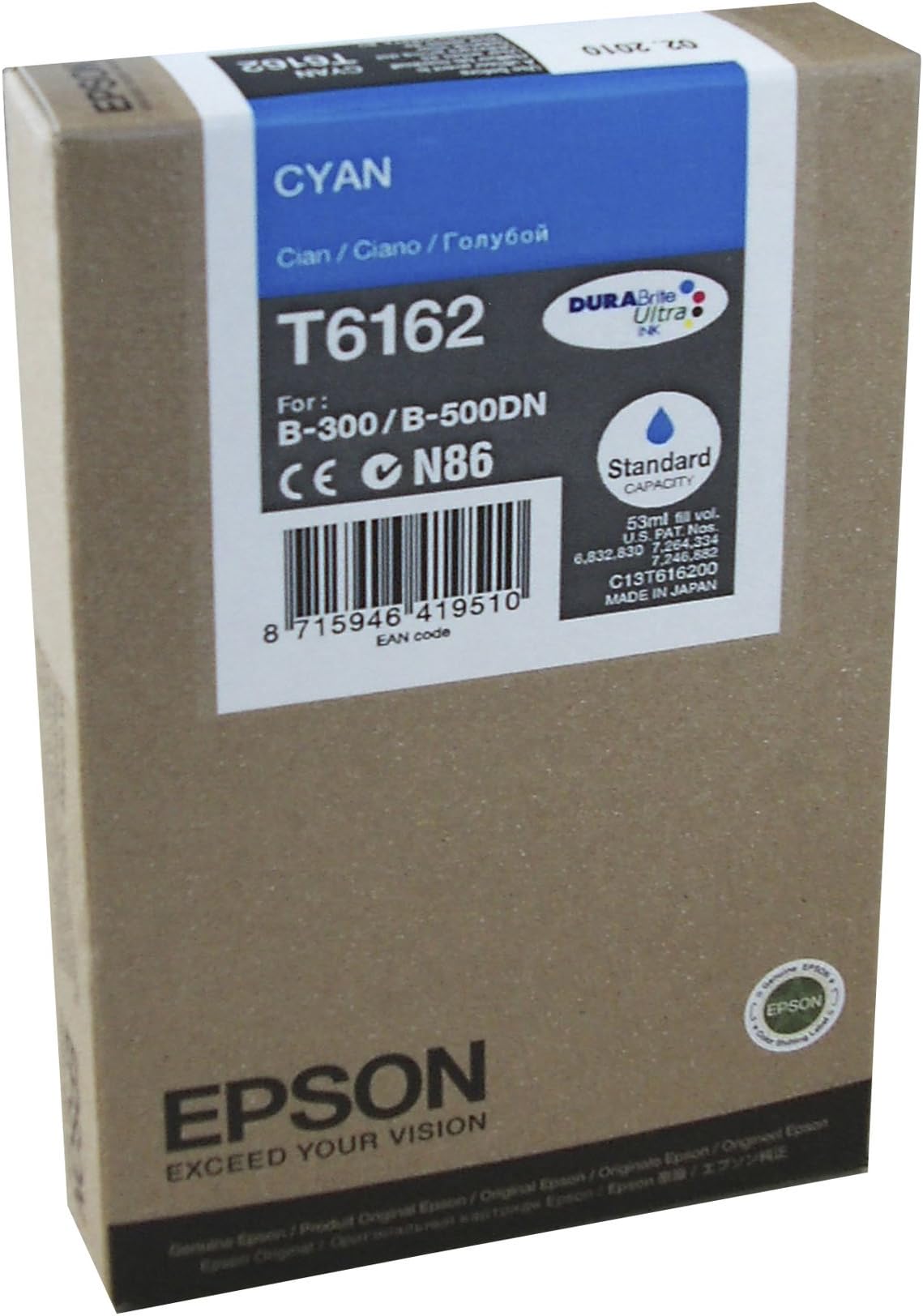 Epson T6162 - Print cartridge - 1 x cyan - 3500 pages