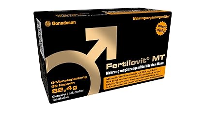 Fertilovit MT | 90 Kapseln | 3-Monatspackung | Antioxidantien, Zink, Selen und mehr / zur Erhaltung der normalen männlichen F